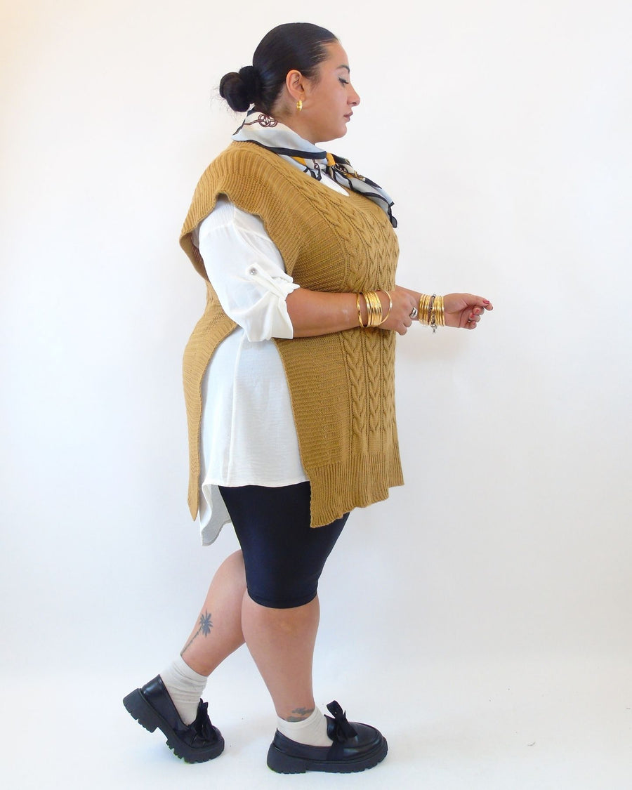 Shirt and cardigan set 25050