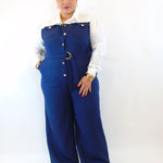 Jumpsuite con camicia e cintura 15866