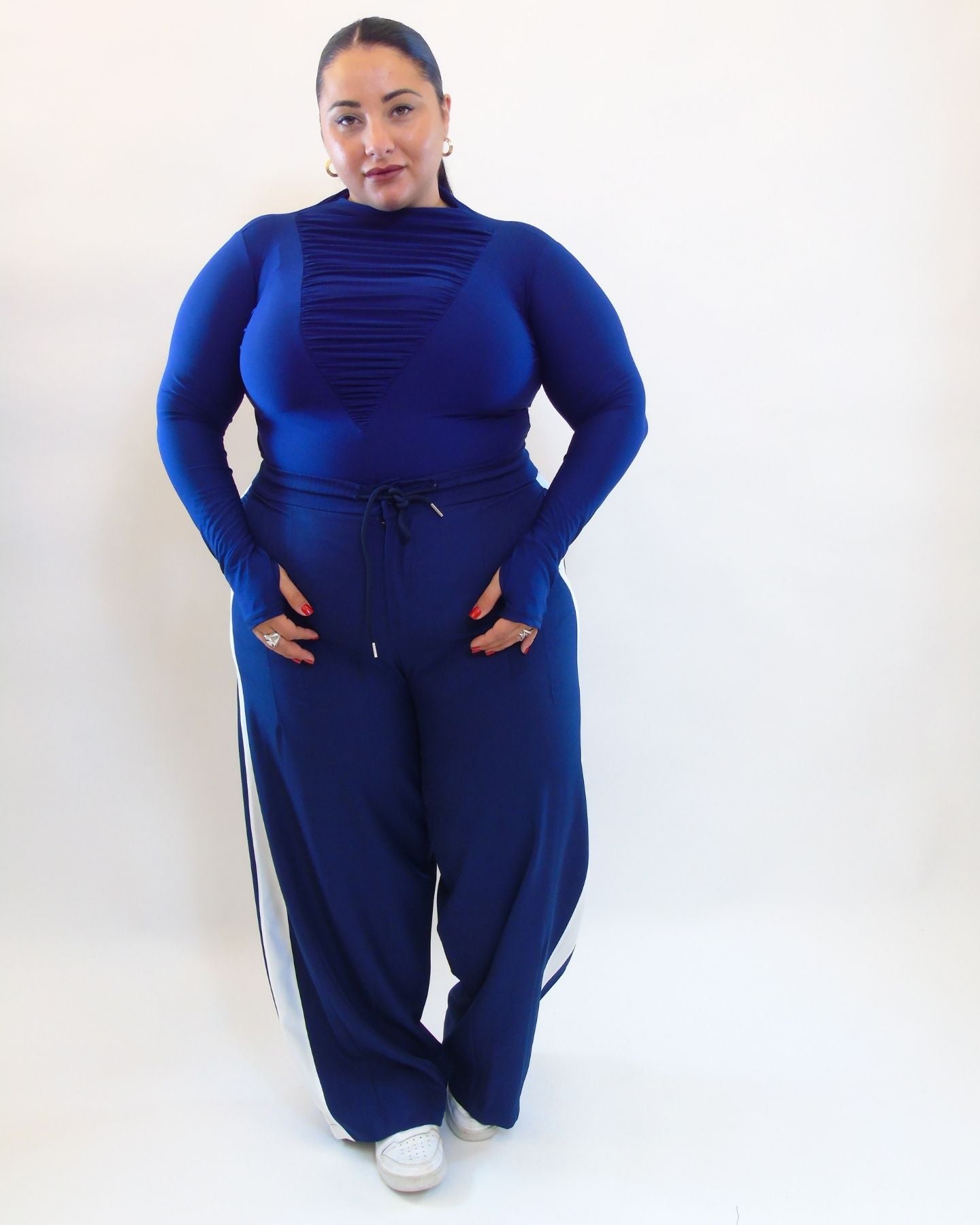 Pantalone riga bianca laterale 66632