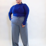 Pantalone riga bianca laterale 66632