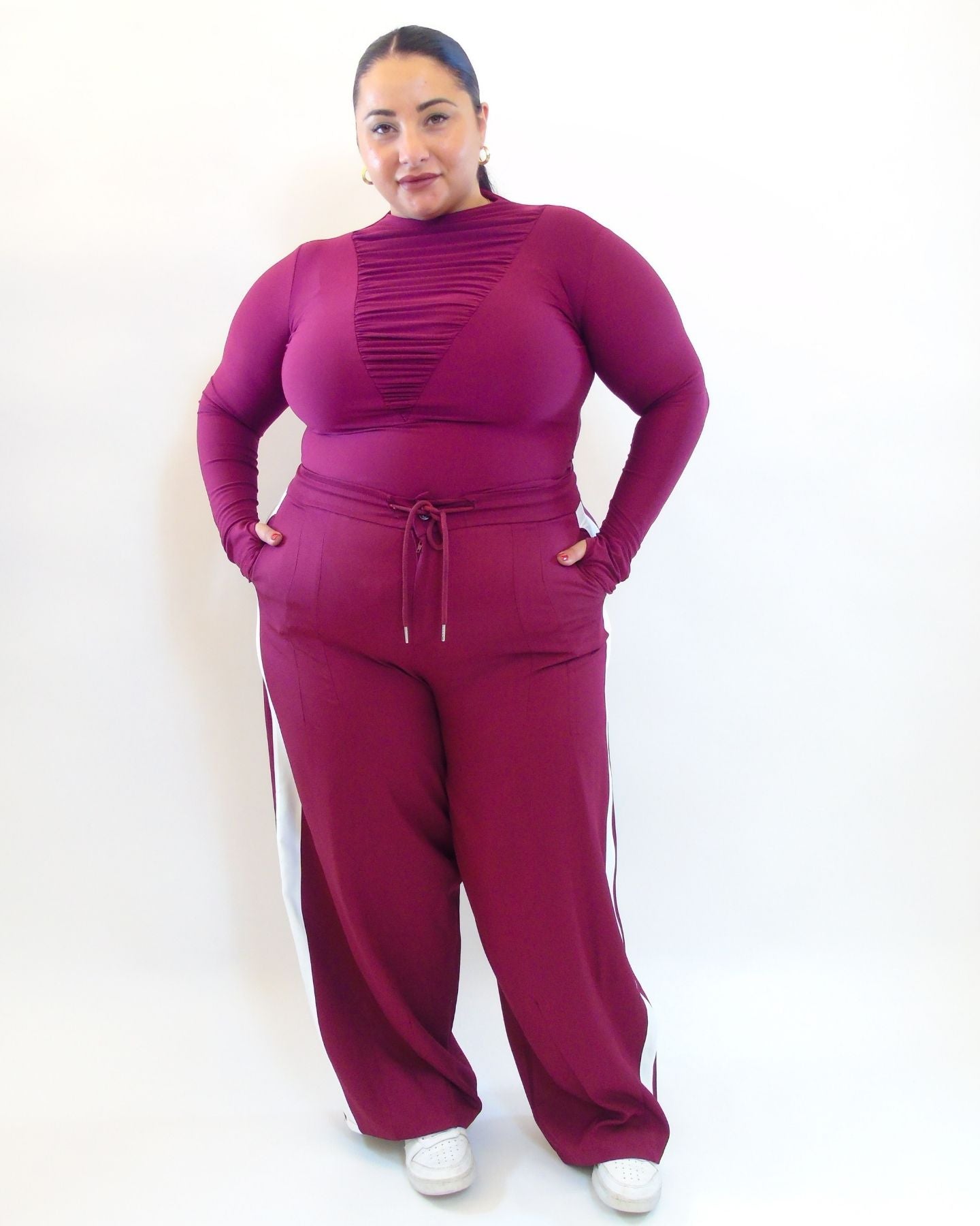 Pantalone riga bianca laterale 66632