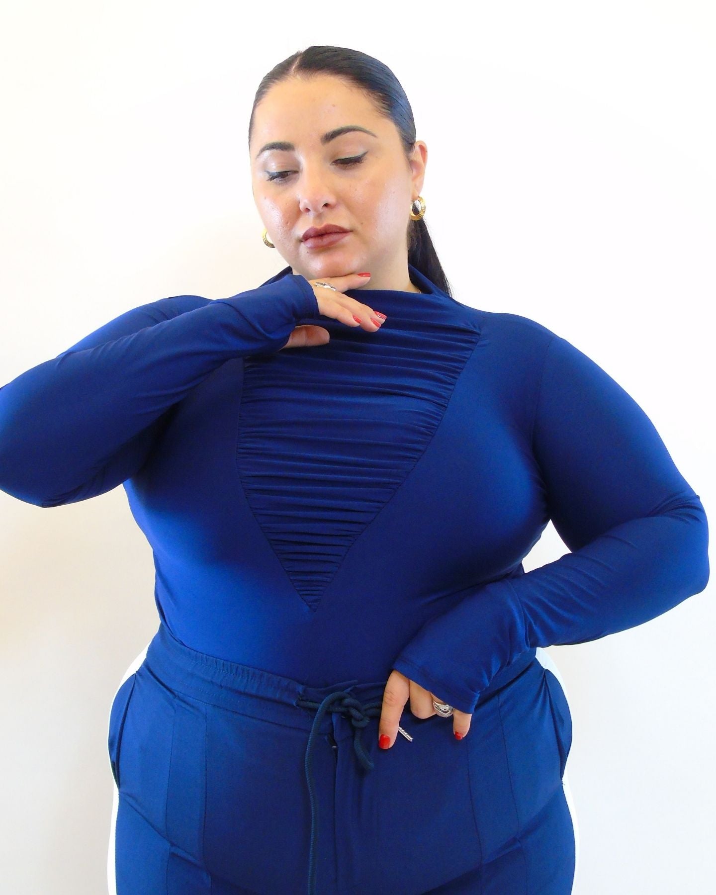 Body con drappeggio 10099