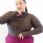 Body con drappeggio 10099