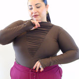 Body con drappeggio 10099