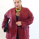 Blazer leopardata effetto lucido 25388