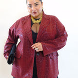 Blazer leopardata effetto lucido 25388