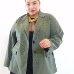 Blazer leopardata effetto lucido 25388