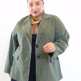 Blazer leopardata effetto lucido 25388