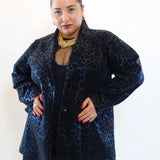 Blazer leopardata effetto lucido 25388