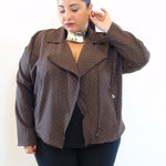 Chiodo in tessuto con brillantini 1955