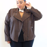 Chiodo in tessuto con brillantini 1955