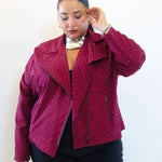 Chiodo in tessuto con brillantini 1955