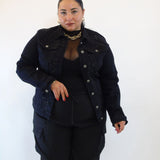 Camicia iin jeans con brillantini 6811