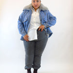 Pantalone con brillantini effetto jeans 99322