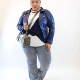 Pantalone con brillantini effetto jeans 99322