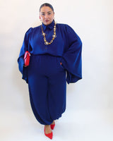 Wide-sleeved and Aladdin pants set 3000