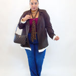 Giacca con dettagli in bianco 2095