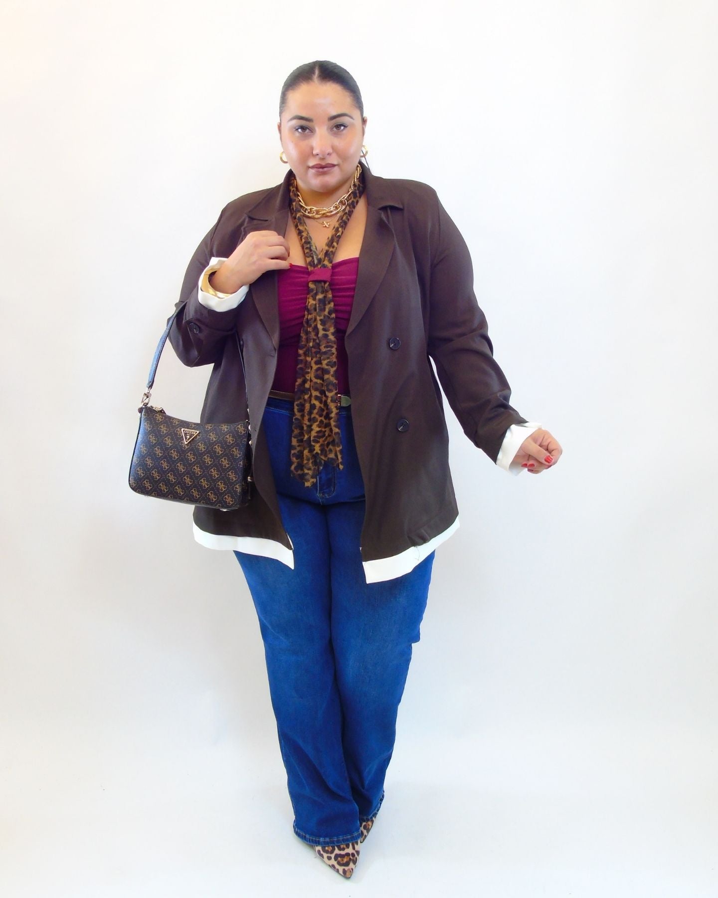 Giacca con dettagli in bianco 2095