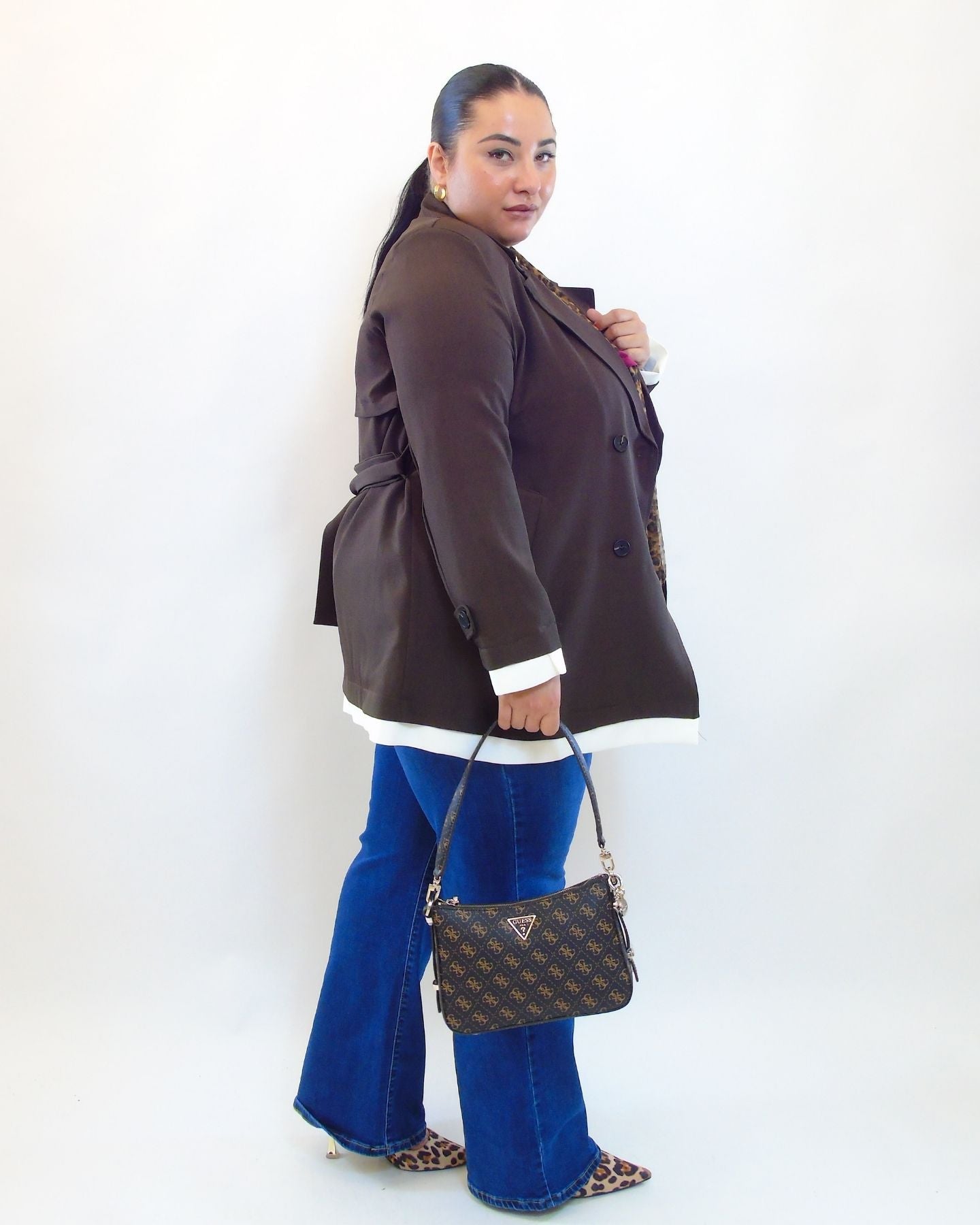 Giacca con dettagli in bianco 2095