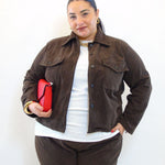 Camicia a costine 25713