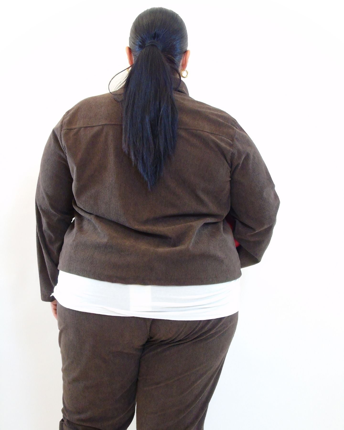 Camicia a costine 25713