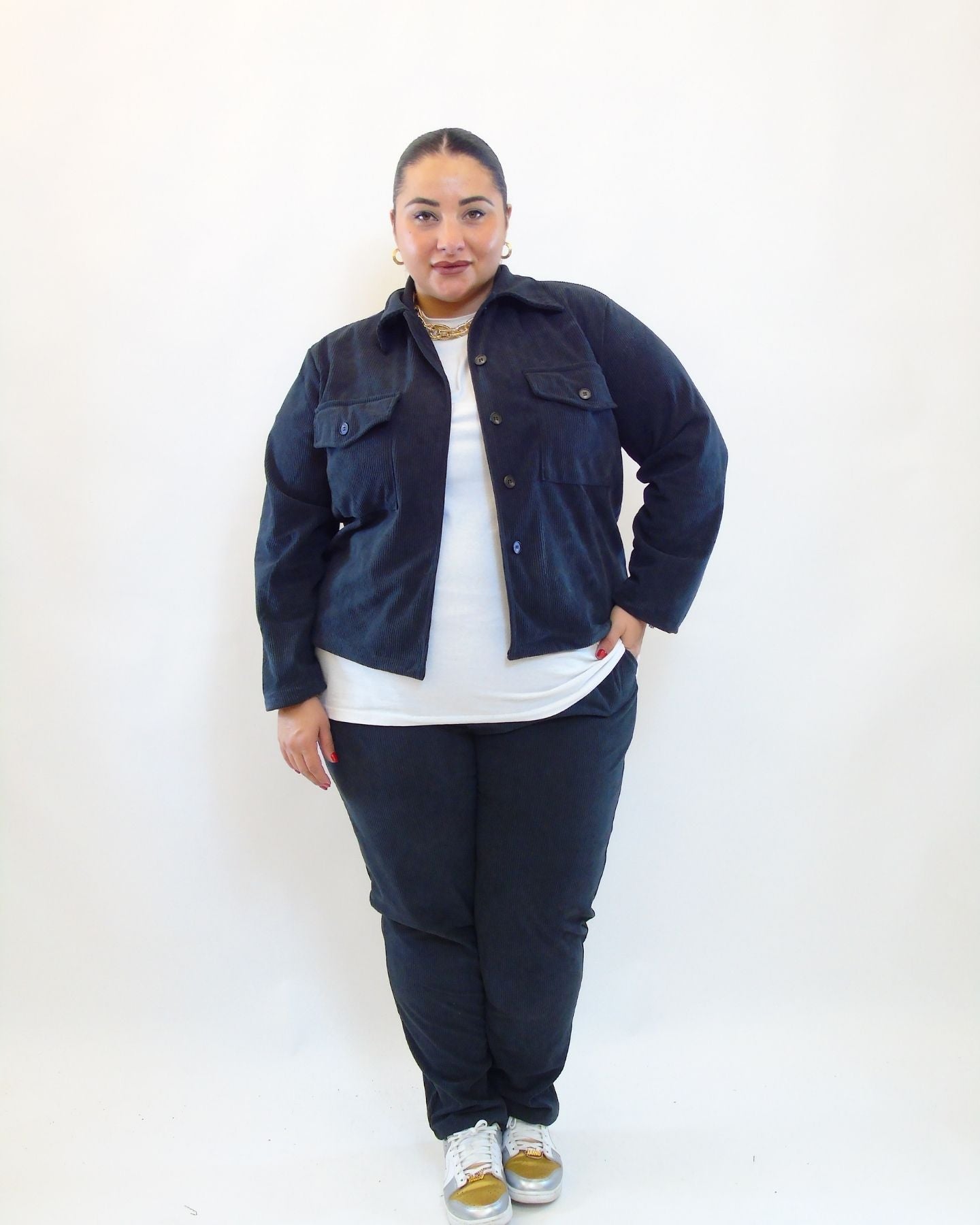 Pantalone a costine 25715