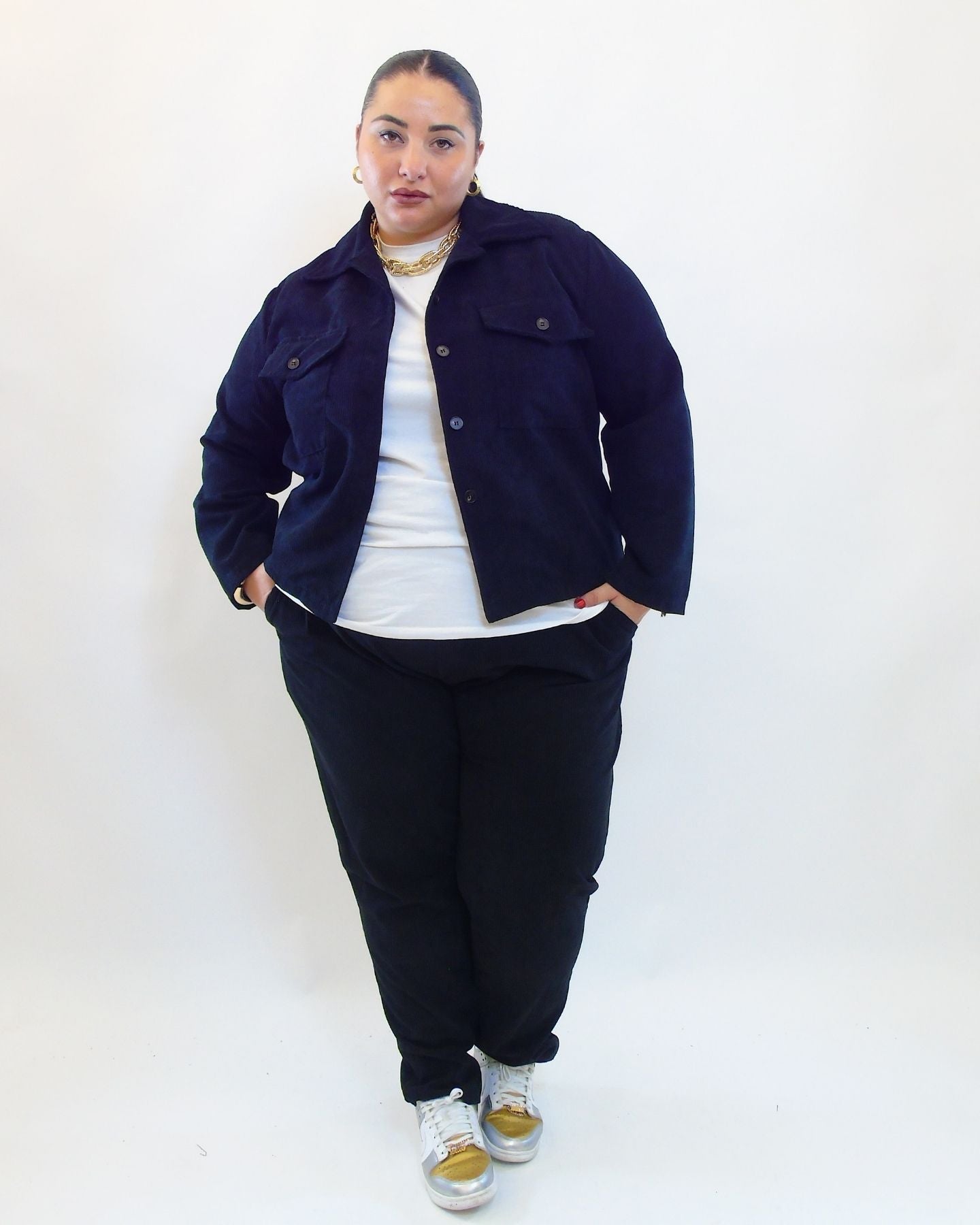 Pantalone a costine 25715