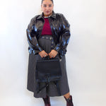 Gonna pois piccolo in satin 853830