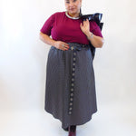 Gonna pois piccolo in satin 853830