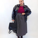 Gonna pois piccolo in satin 853830