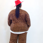 Maglia trama paillettes e animalier  7835