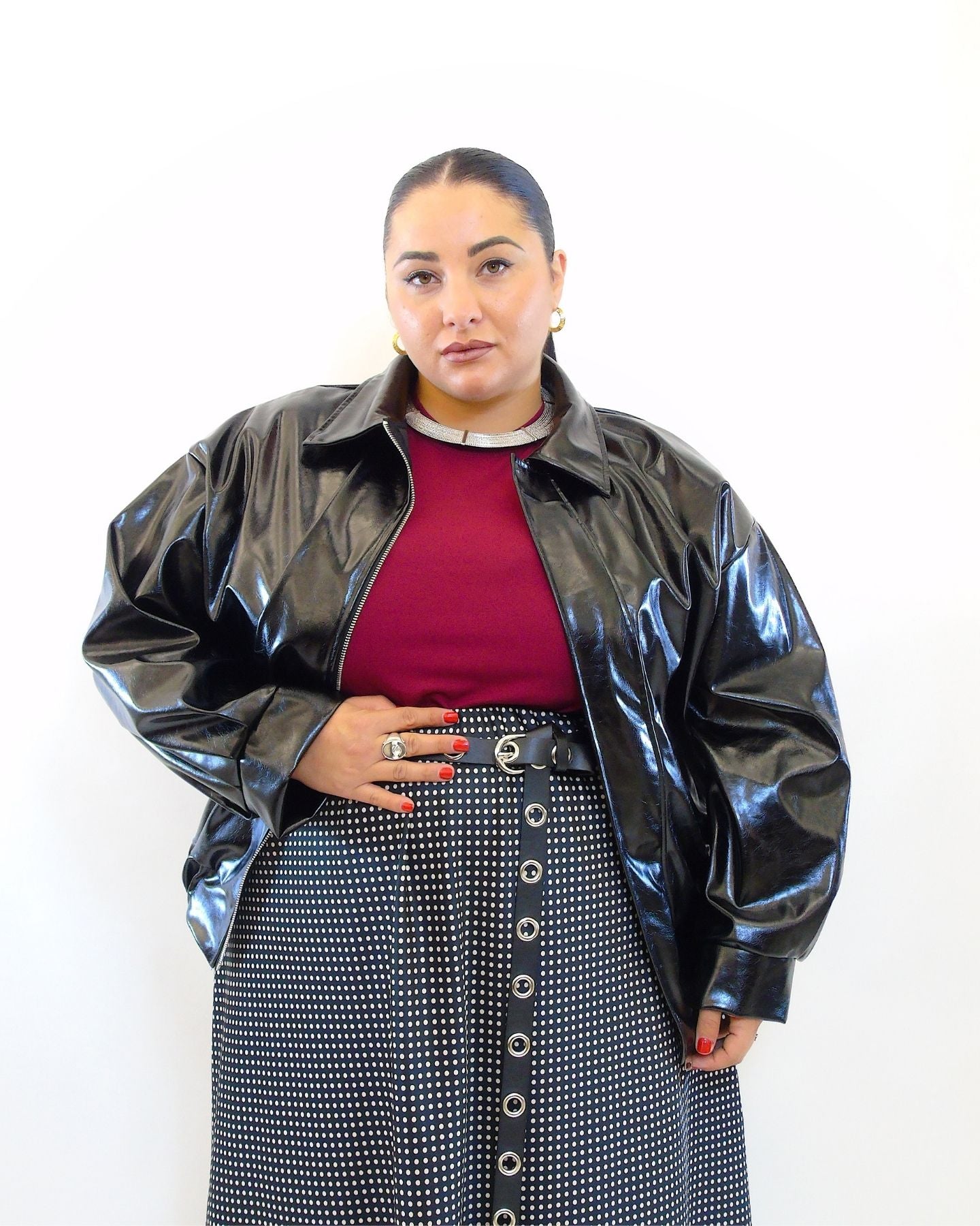 Giubbino in vinile 5925