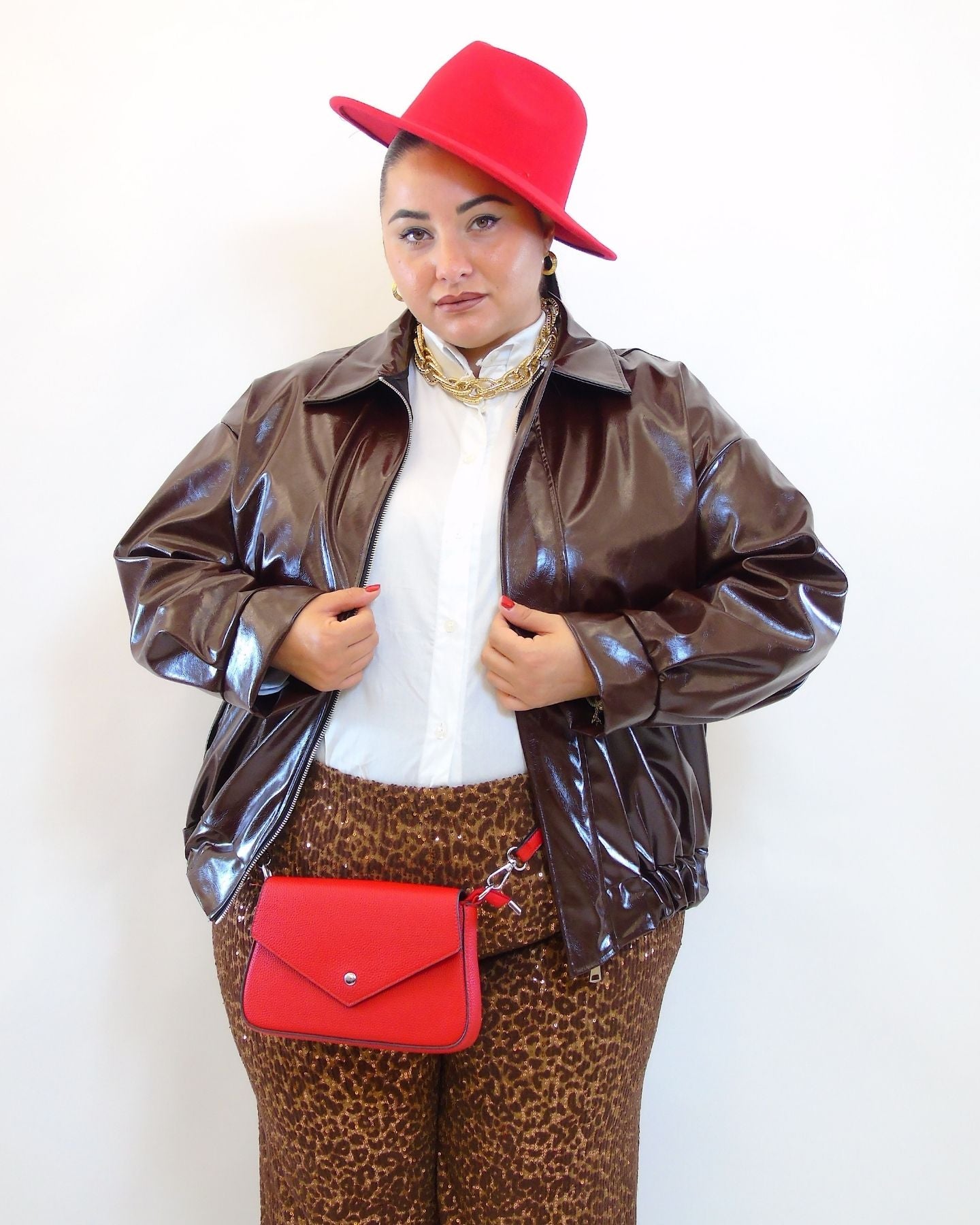 Giubbino in vinile 5925