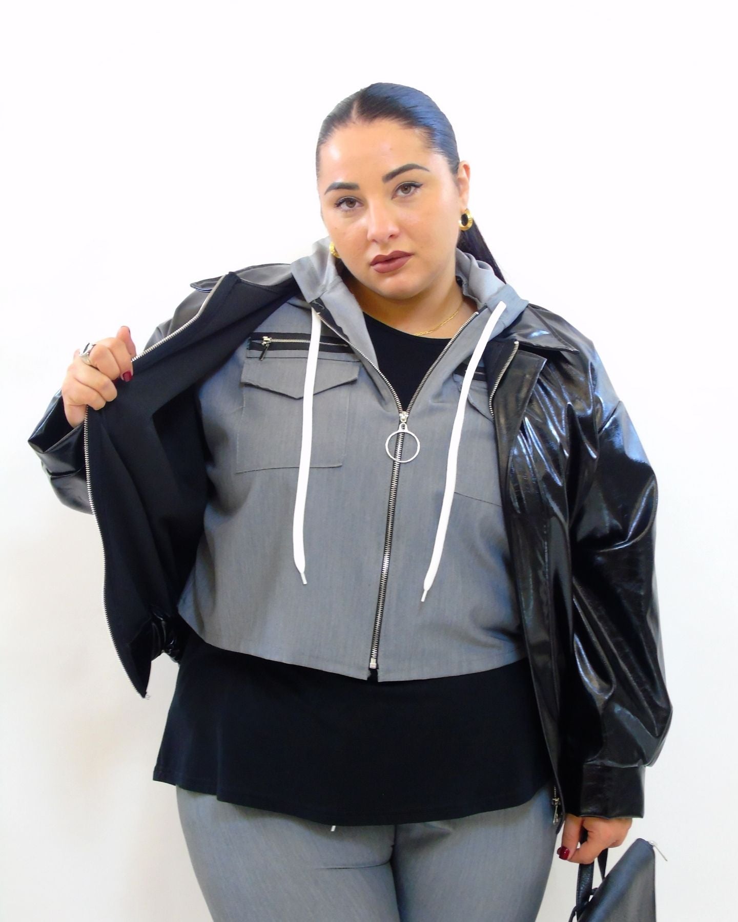 Giubbino in vinile 5925