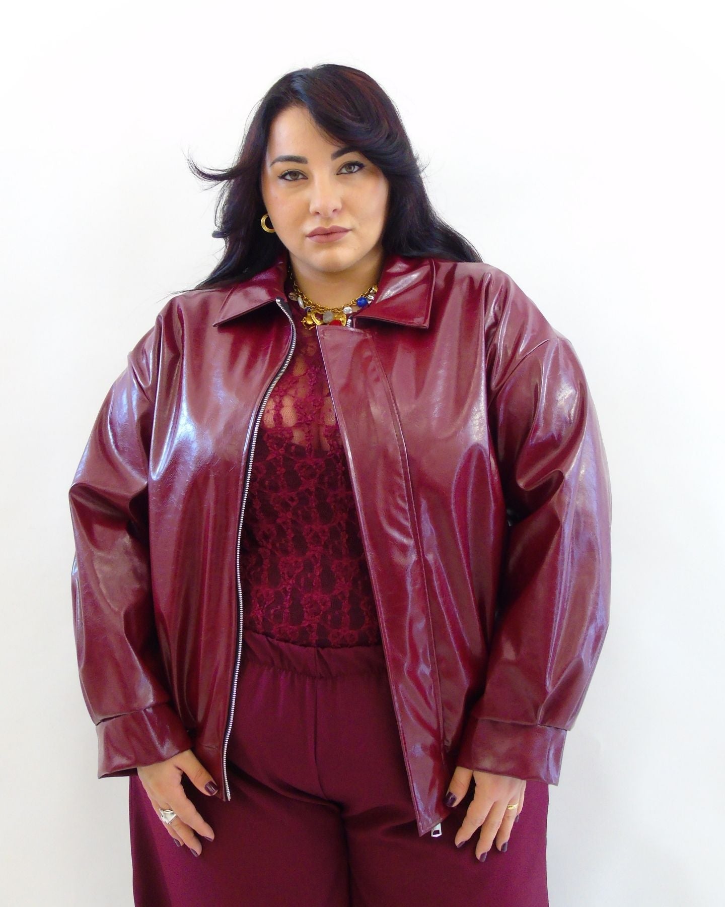 Giubbino in vinile 5925