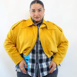 giubbino crop in tessuto  2594