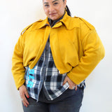 giubbino crop in tessuto  2594