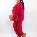 Coordinato a costine doppio colore 307