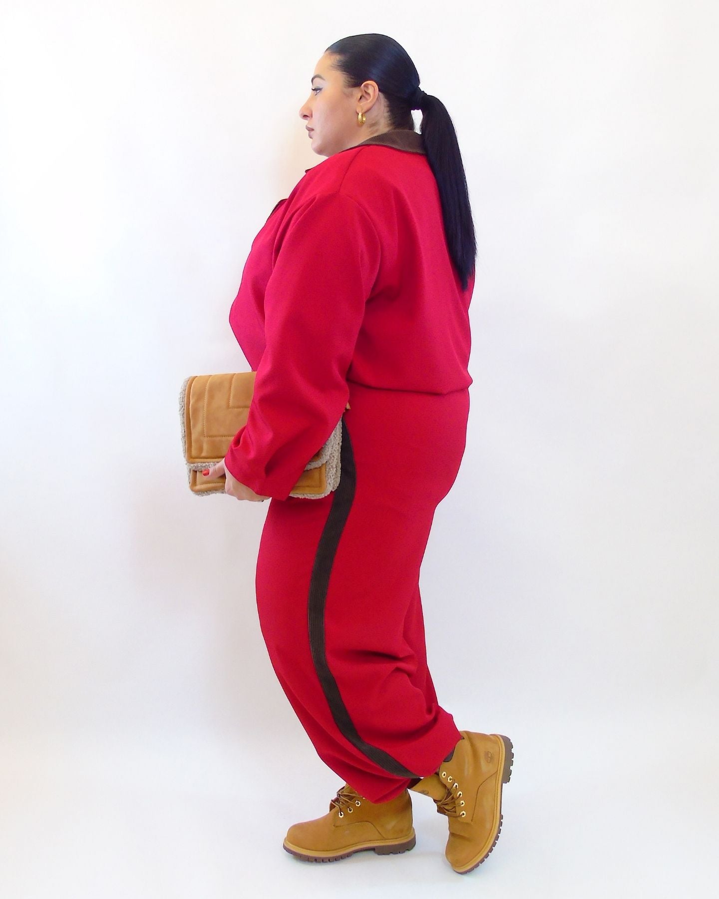 Coordinato a costine doppio colore 307