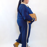 Coordinato a costine doppio colore 307