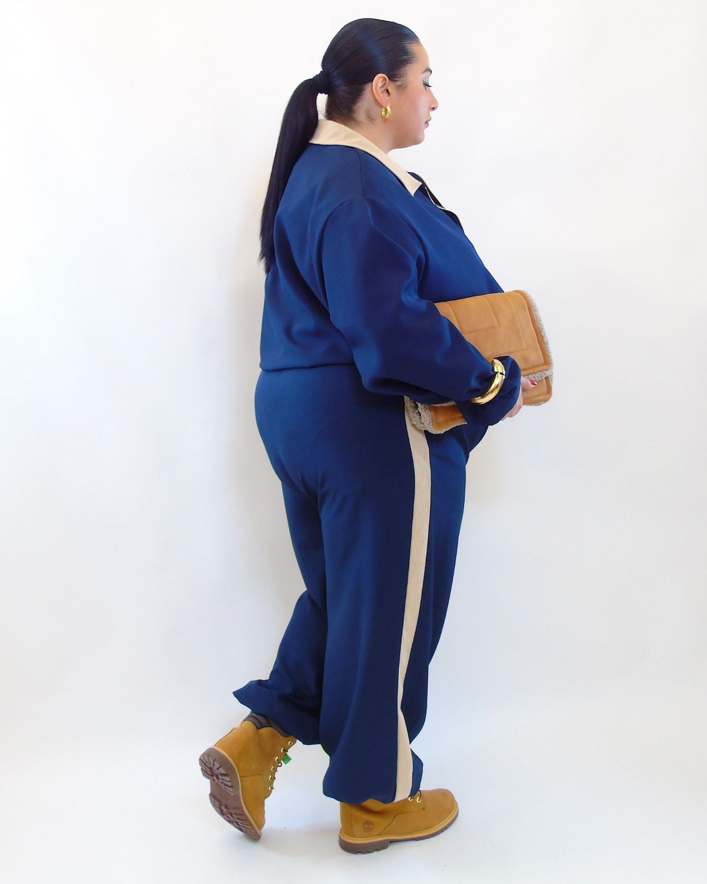 Coordinato a costine doppio colore 307