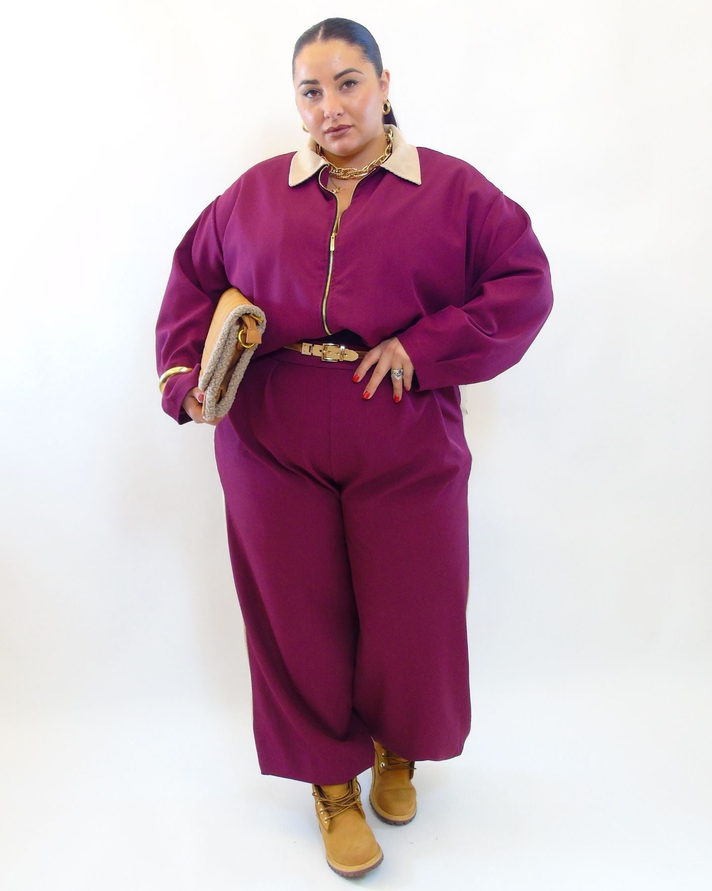 Coordinato a costine doppio colore 307