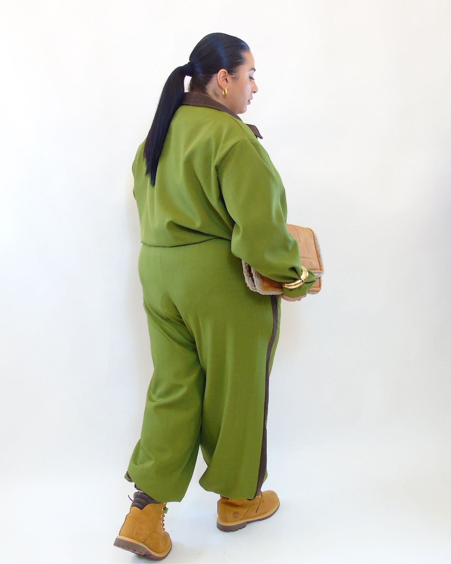 Coordinato a costine doppio colore 307