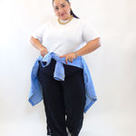 Pantalone con ricamo 7845