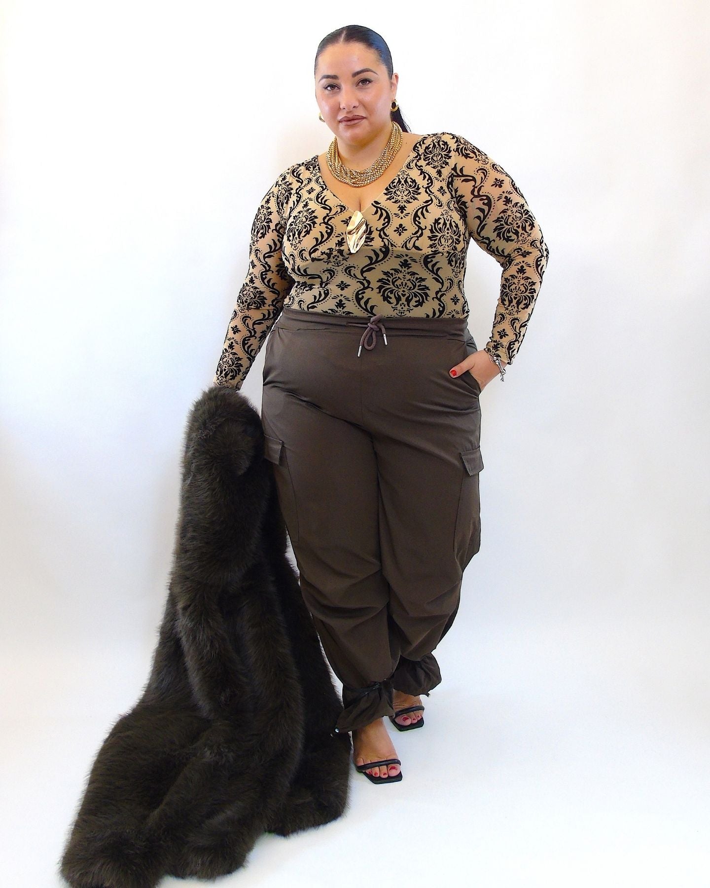 Cargo acetato con tasche 31053