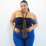 Body con fusciacca animalier  10105