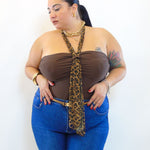 Body con fusciacca animalier  10105