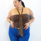 Body con fusciacca animalier  10105