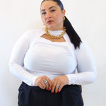 Body con chiusura al collo 10101