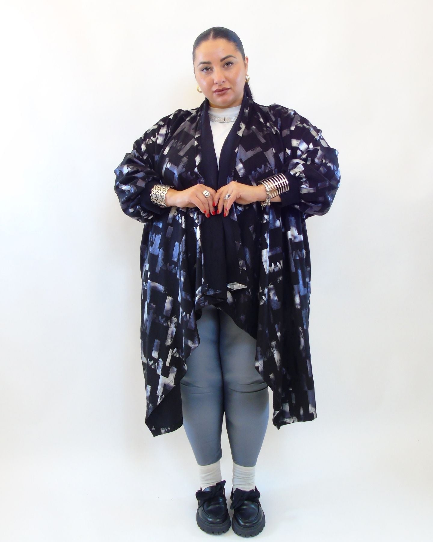 Cardigan in tessuto 64260